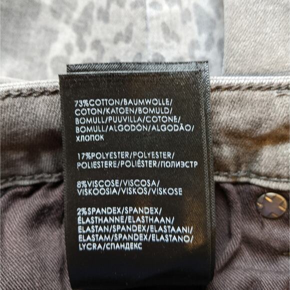 Liverpool The Ankle Skinny Grey Leopard Jeans - Picture 11 of 13